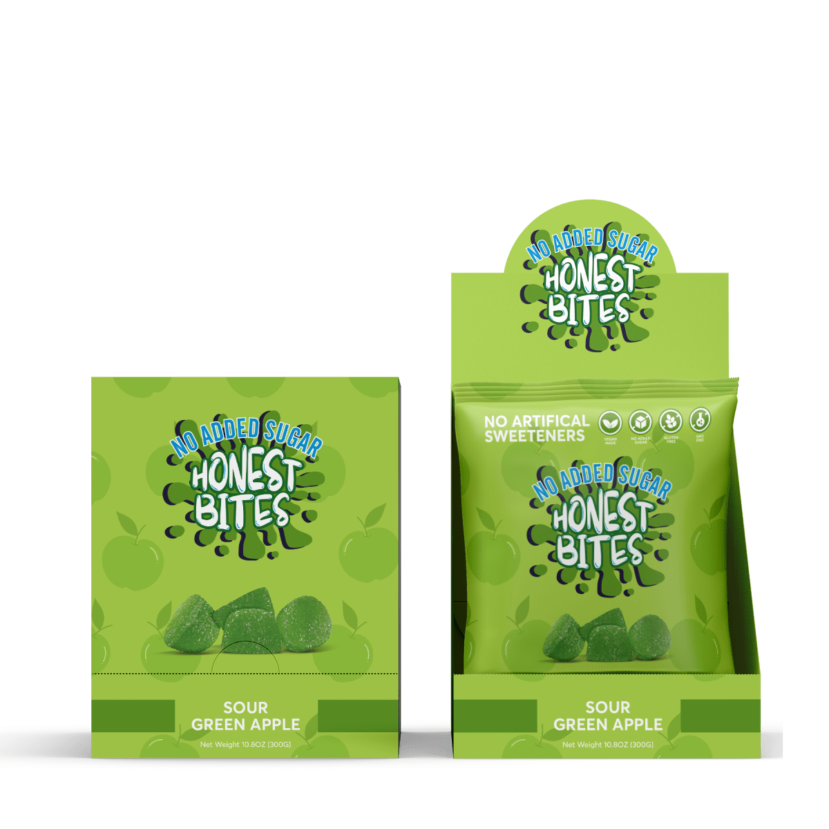 SOUR GREEN APPLE 6 PACK - Honest Bites
