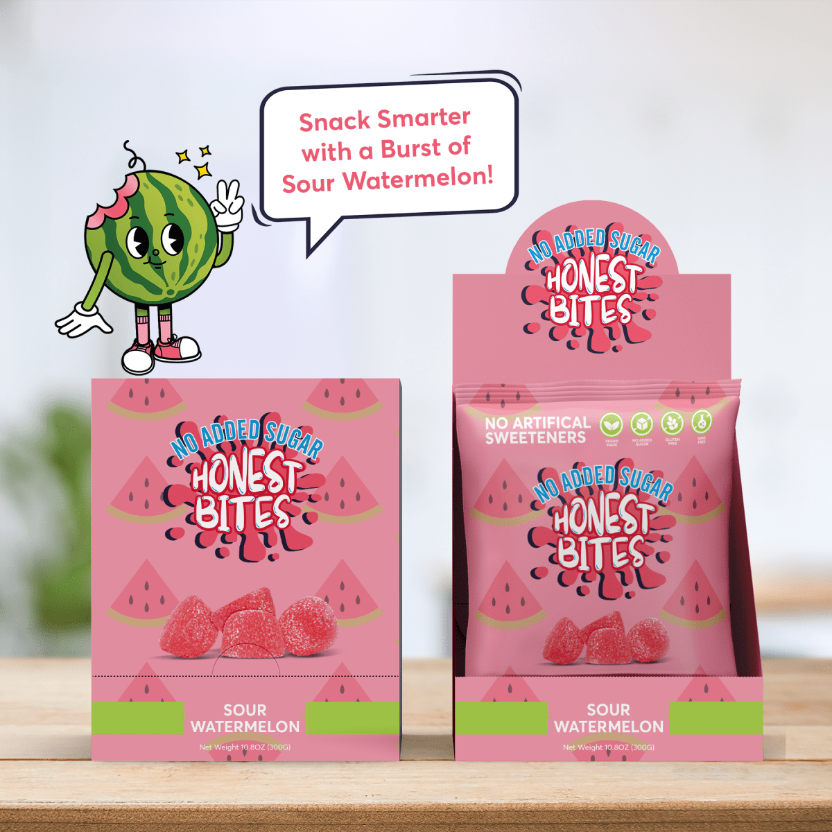 SOUR WATERMELON 6 PACK - Honest Bites